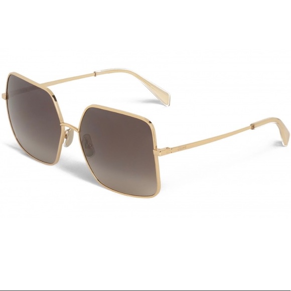 Original Celine-Metal Frame 09 Sunglasses in metal, gold gradient grey - Picture 1 of 11